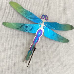 Niobium & Silver Dragonfly Brooch